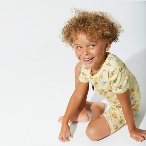 love-you-brunches-bamboo-kids-pajama-short-set-bellabu-bear - Sophia's Style -3